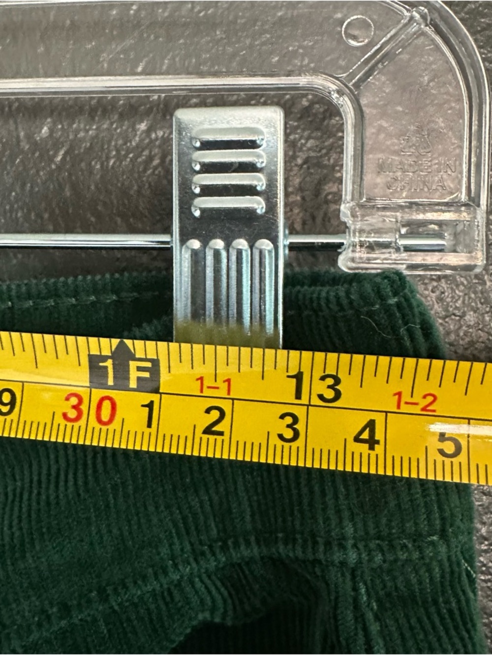 GAP 90s Straight Corduroy Pants Green Size 4 / 27R High Rise Evergreen - Picture 7 of 8